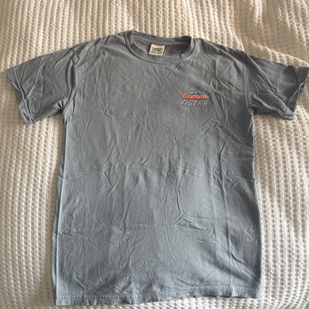 Gray Clemson Tigers Cors Light Theme Comfort Colors T-Shirt